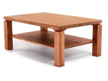 Стіл журнальний Леннокс світло-коричневого кольору, матеріал - цільний бук (загальний вигляд).