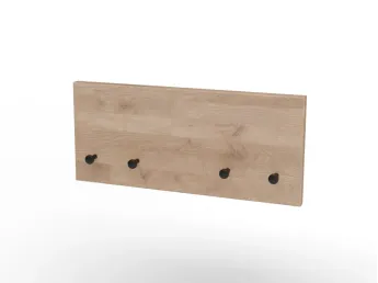 Купить Вешалка Мира дуб натурального цвета на 4 крючка (общий вид)