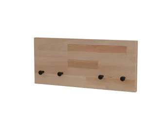 Купити Вішалку Міра дуб натурального кольору на 4 гачки (загальний вигляд)