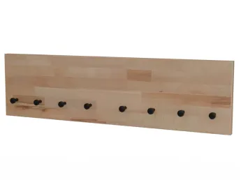 Купити Вішалку Міра бук натурального кольору на 8 гачків (загальний вигляд)