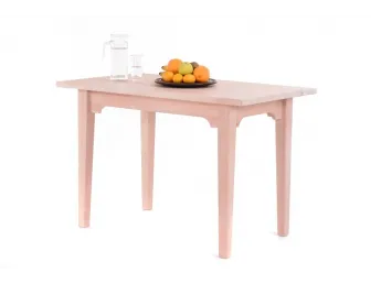 Стіл Олівер білого кольору, матеріал - зрощений бук (загальний вигляд).