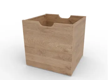 Купити ящик для лавки Міра дуб натурального кольору (загальний вигляд)