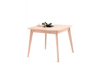 Стіл Каллісто білого кольору, матеріал - зрощений бук (загальний вигляд).