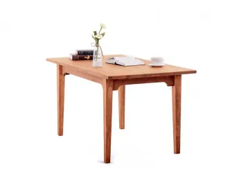 Стол Оливер светло-коричневого цвета, материал - срощенный бук (общий вид).