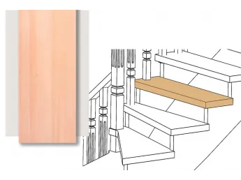 Расположение ступени в конструкции лестницы