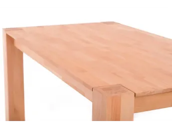 Стіл Фортіс натурального кольору, матеріал - бук зрощений (загальний вигляд). 2