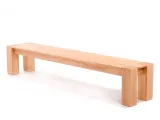 Лавка Фортіс натурального кольору, матеріал - бук зрощений (загальний вигляд).