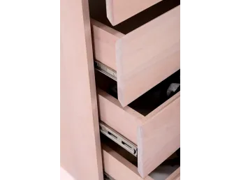 Комод Кетрін білого кольору, матеріал - бук цільний (загальний вигляд). 2