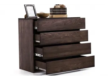 Комод Кетрін темно-коричневого кольору, матеріал - бук цільний (загальний вигляд).