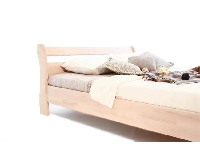 Кровать Миледа белого цвета, материал - бук срощенный (вид сбоку)