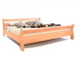 Кровать Миледа натурального цвета, материал - бук срощенный (общий вид)