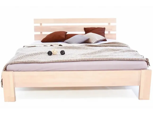 Кровать Лучана белого цвета, материал - бук срощенный (вид сверху).