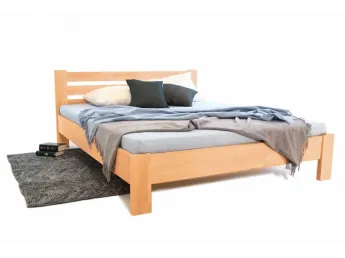 Ліжко Сільвана натурального кольору, матеріал - зрощений бук (загальний вигляд).