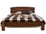 Ліжко Жасмін коричневого кольору, матеріал - зрощений бук (вигляд зверху).