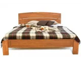 Ліжко Жасмін світло-коричневого кольору, матеріал - зрощений бук (вигляд зверху).