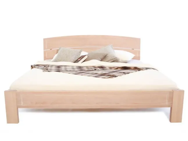 Кровать Жасмин белого цвета, материал - цельный бук (вид сверху)