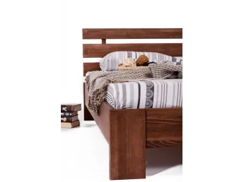 Двуспальная деревянная кровать Лучана и ортопедический матрас Soft Cloud (2 в 1) 2