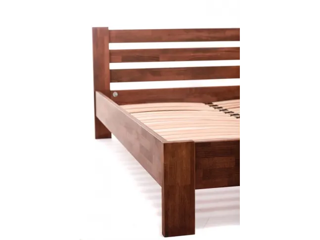 Двуспальная деревянная кровать Сильвана и ортопедический матрас Care Cloud (2 в 1).