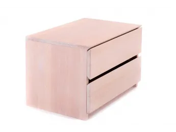 Тумбочка приліжкова Кетрін бежевого кольору, матеріал - цільний бук (загальний вигляд). 2