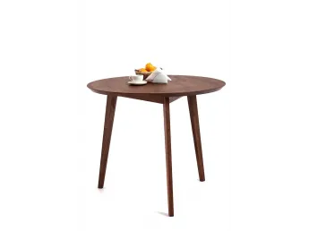 Стіл Данте коричневого кольору, матеріал - бук зрощений (загальний вигляд).