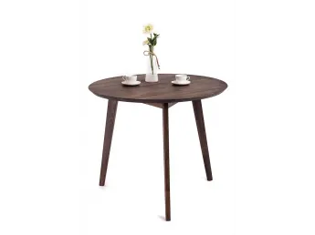 Стіл Данте темно-коричневого кольору, матеріал - бук зрощений (загальний вигляд).