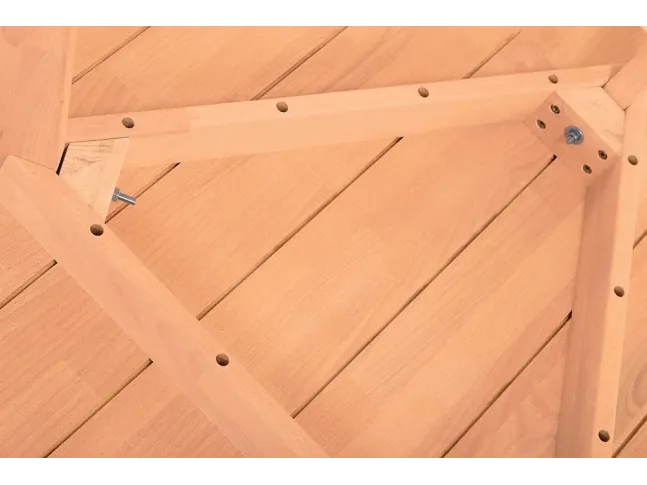 Стол Данте натурального цвета, материал - бук срощенный (вид снизу).