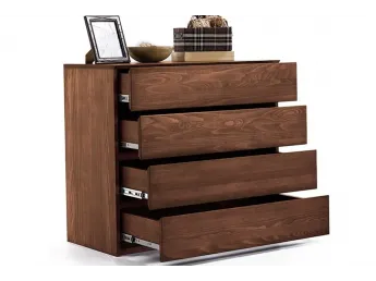 Комод Кетрін коричневого кольору, матеріал - бук цільний (загальний вигляд).