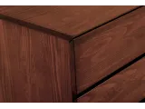 Комод Кетрін коричневого кольору, матеріал - бук цільний (вигляд з кута).