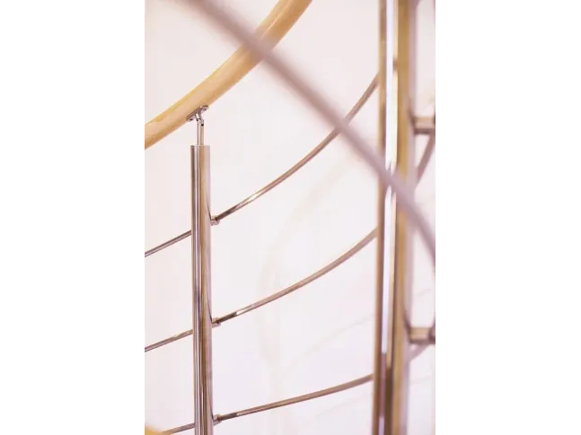 Гвинтові сходи Спіра Метал 010 на больцах (огородження)