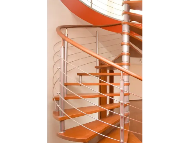 Винтовая лестница Спира Метал 020 на больцах (поворот)