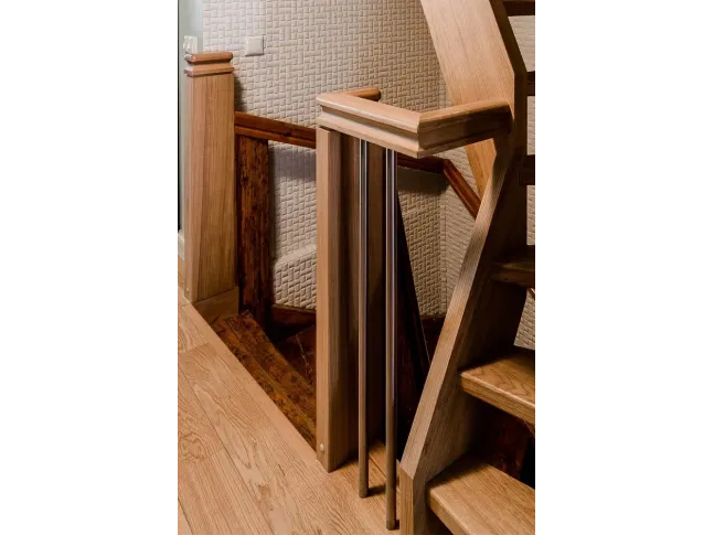 Лестница Олд-лайн Класик 010 с-образная открытого типа (начало марша)