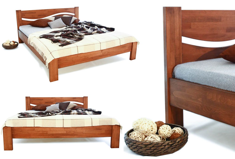 Деревянные кровати: цвет Макоре